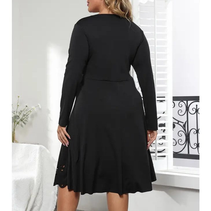 Lily Clothing Black Long Sleeve Dress