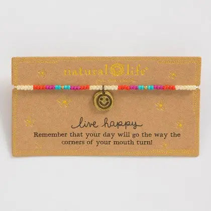 Natural Life Giving Bracelet Live Happy - The Perfect Pair  - [boutique]
