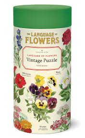 Cavallini Language of Flowers 1,000 Piece Puzzle - The Perfect Pair
