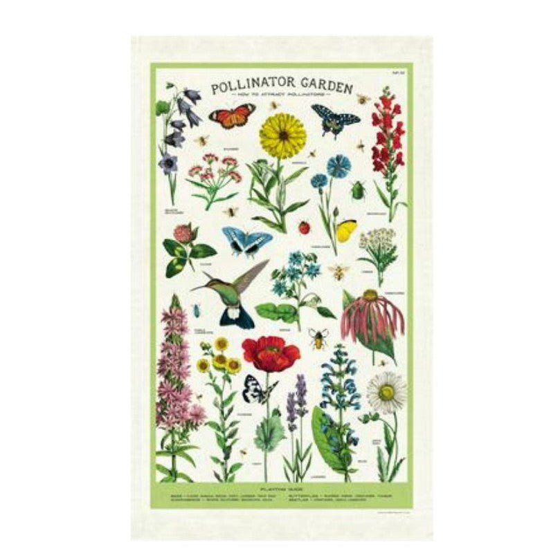 Cavallini Pollinator Garden Tea Towel - The Perfect Pair