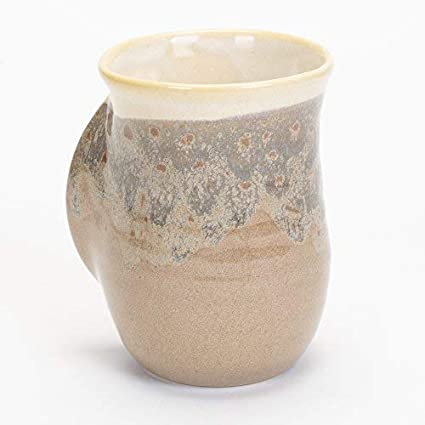 Clay In Motion Desert Sand Right - Handed Handwarmer Mug - The Perfect Pair