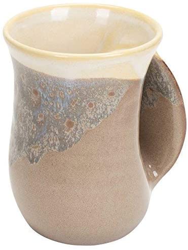 Clay In Motion Desert Sand Right - Handed Handwarmer Mug - The Perfect Pair