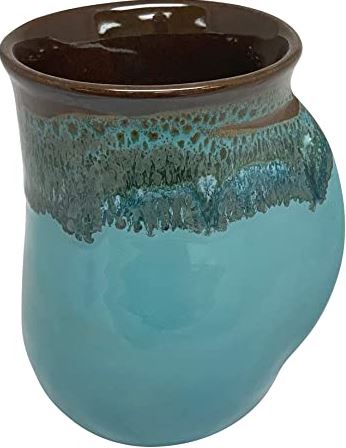 Clay In Motion Ocean Tide Left - Handed Handwarmer Mug - The Perfect Pair