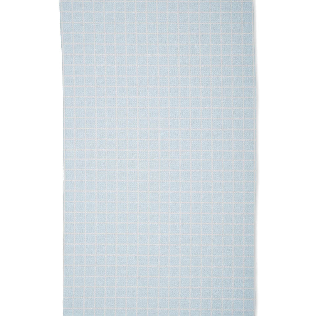 Geometry Summer Grid Blue Tea Towel - The Perfect Pair