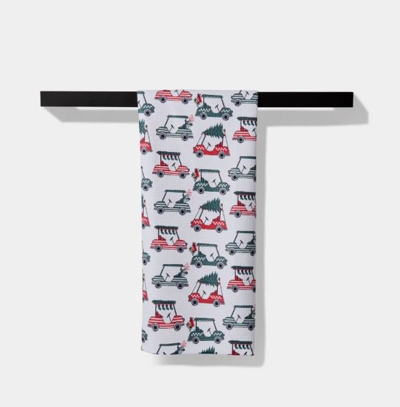 Geometry Tea Towel Holiday Golf - The Perfect Pair