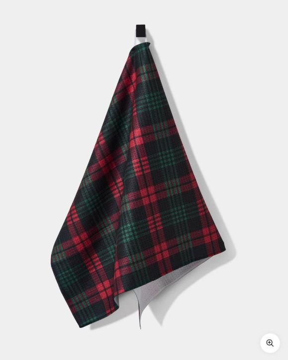 Geometry Tea Towel Very Merry Plaid - The Perfect Pair