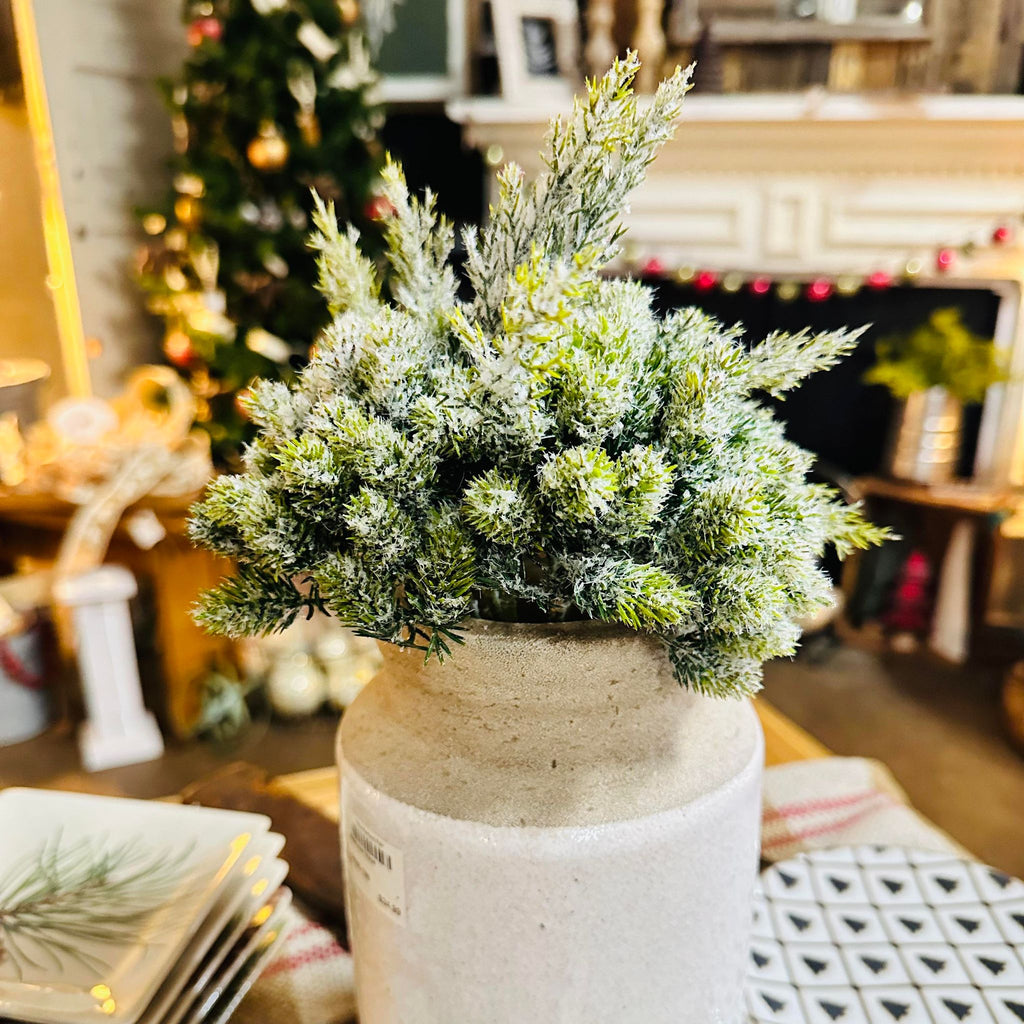 Juniper Pine Berry Bouquet Green 13" - The Perfect Pair