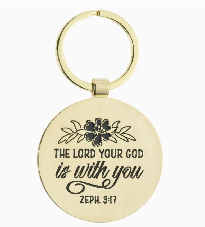 Keychain Teach Courage Inspire Zeph. 3:17 - The Perfect Pair