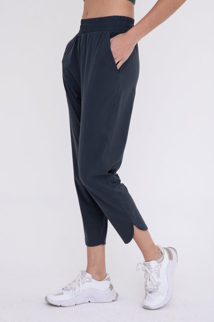 Mono B Athleisure Joggers with Curved Notch Hem - The Perfect Pair