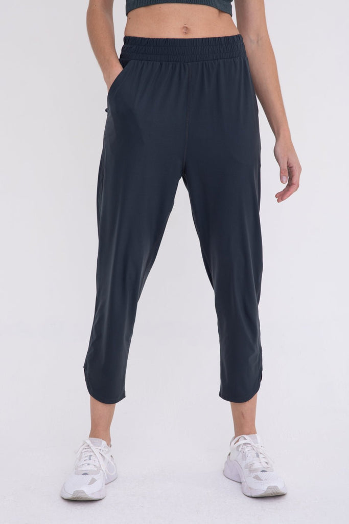 Mono B Athleisure Joggers with Curved Notch Hem - The Perfect Pair