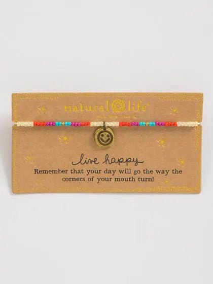 Natural Life Giving Bracelet Live Happy - The Perfect Pair