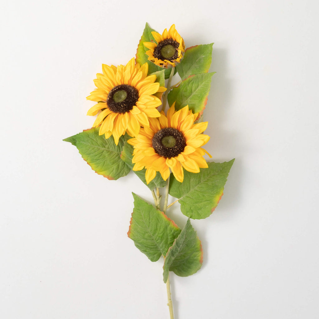 Sullivan's Yellow Triple Sunflower Spray - The Perfect Pair