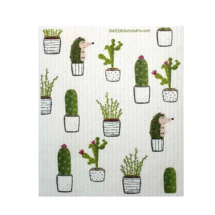 SWEDEdishcloths Cactus Collage Swedish Dishcloth - The Perfect Pair