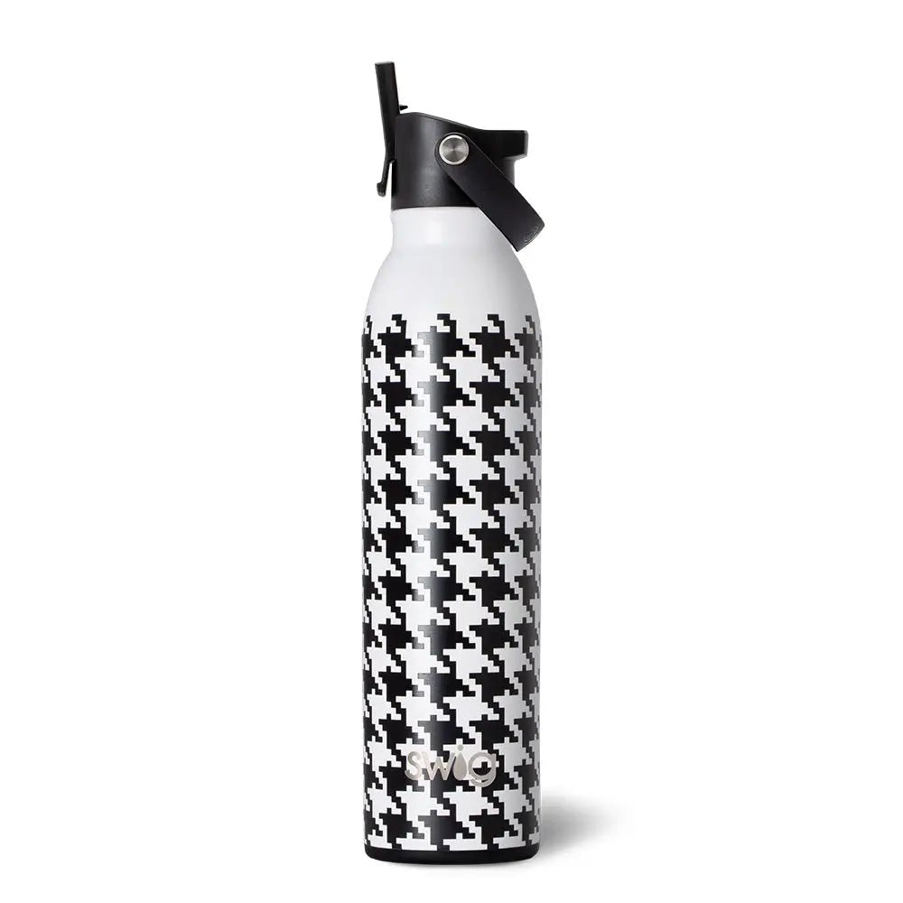 Swig Houndstooth Flip & Sip Water Bottle (20 oz) - The Perfect Pair