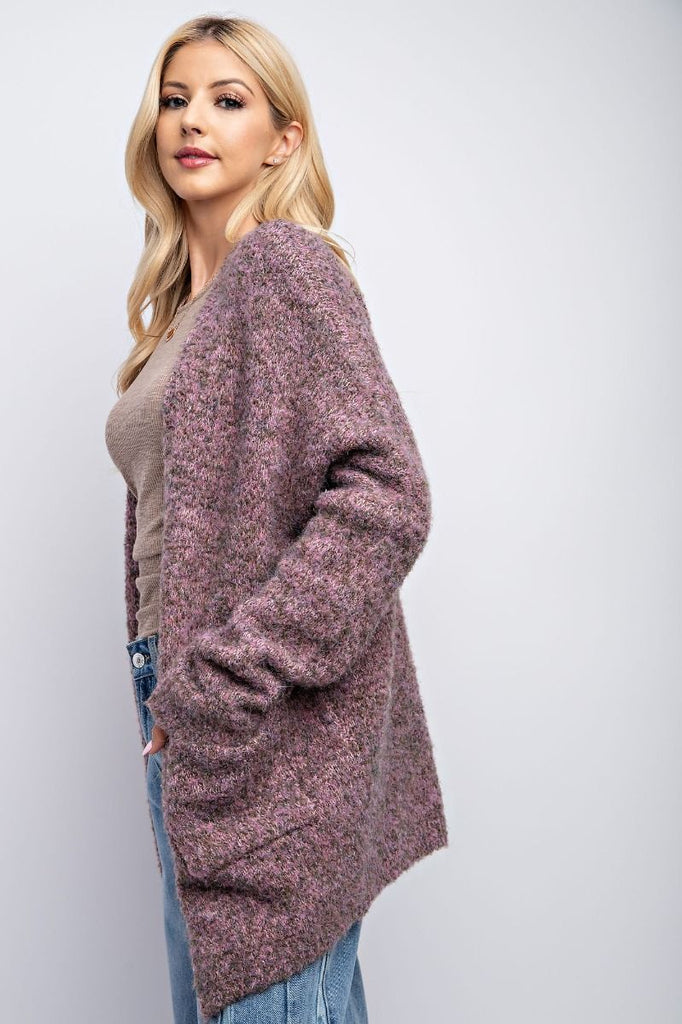 Easel Lilac Sage Sweater Cardigan - The Perfect Pair  - [boutique]