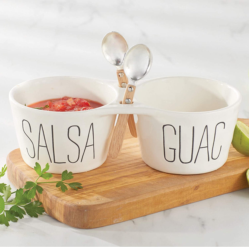 Mud Pie Salsa & Guac Double Dip Set - The Perfect Pair  - [boutique]