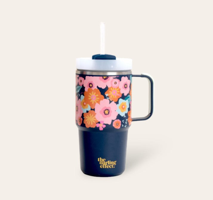 The Darling Effect 20 oz Mini On-the-Go Tumbler Bright & Bloomy - The Perfect Pair  - [boutique]