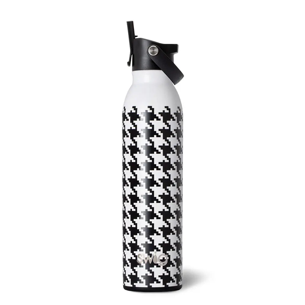 Swig Houndstooth Flip & Sip Water Bottle (20 oz) - The Perfect Pair  - [boutique]