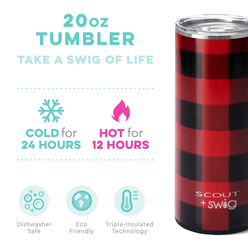 Swig SCOUT+Swig Flannel No.5 Tumbler (20oz) - The Perfect Pair  - [boutique]