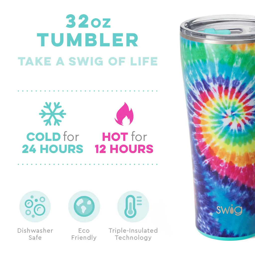 Swig Swirled Peace Tumbler (32oz) - The Perfect Pair  - [boutique]
