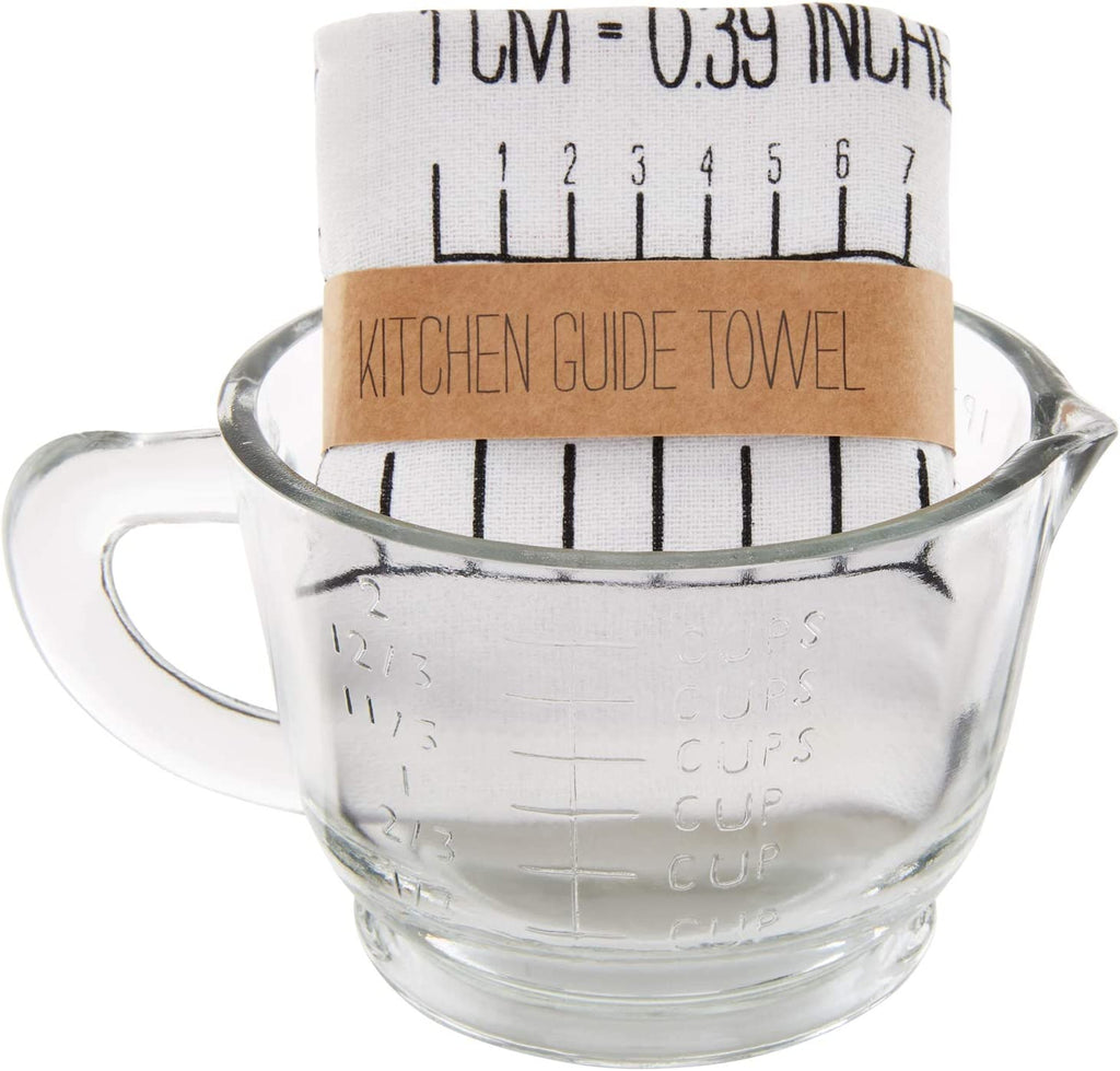 Mud Pie Measuring Cup & Towel Set - The Perfect Pair  - [boutique]