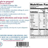 Country Home Creations Mom's Coleslaw Mix - The Perfect Pair  - [boutique]