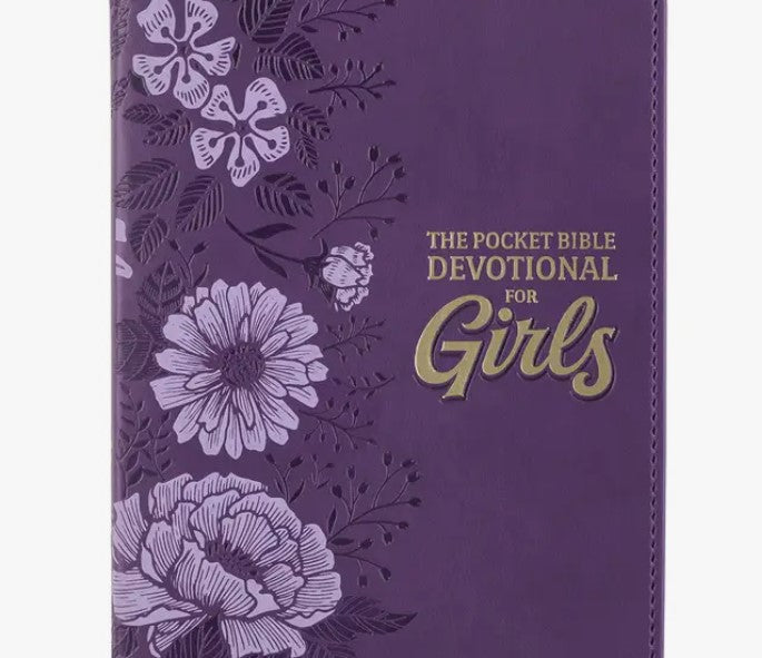 Pocket Devotional for Girls Lux Purple Floral