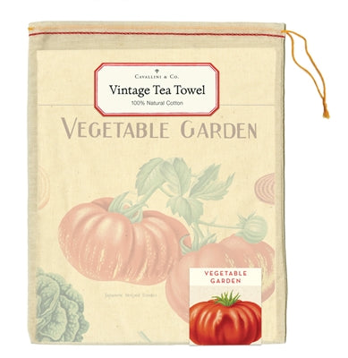 Cavallini Vegetable Garden Tea Towel - The Perfect Pair  - [boutique]