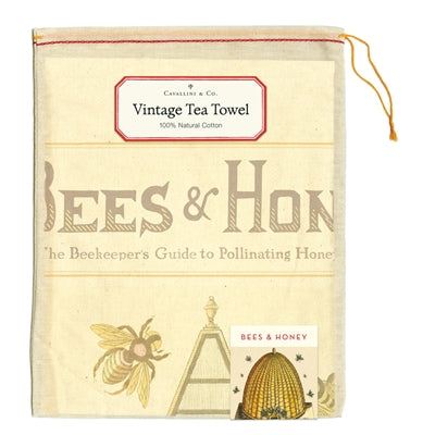 Cavallini Bees & Honey Tea Towel - The Perfect Pair  - [boutique]