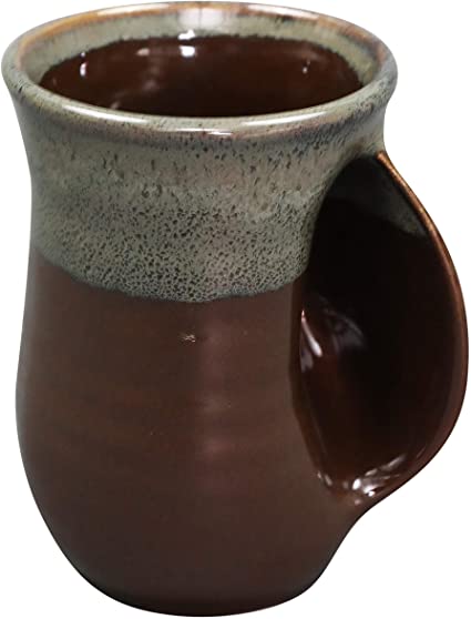 Clay In Motion Mocha Right-Handed Handwarmer Mug - The Perfect Pair  - [boutique]